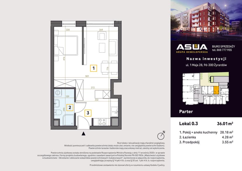 Apartment projection