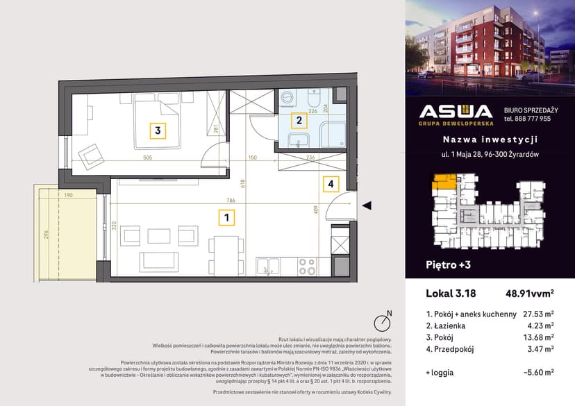 Apartment projection