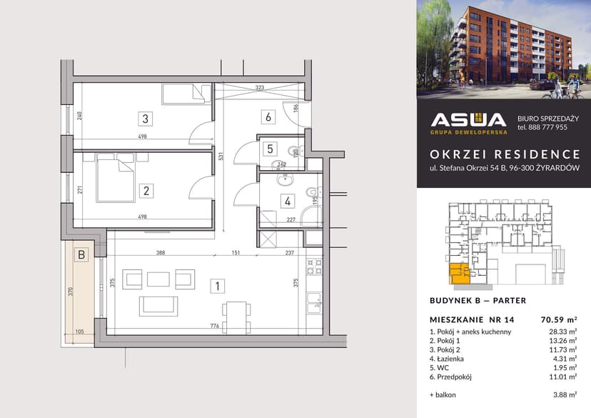 Apartment projection