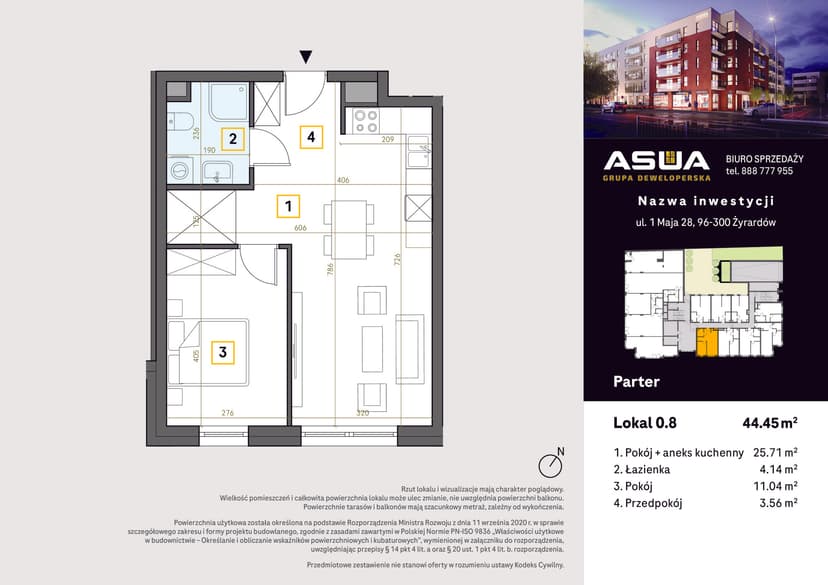 Apartment projection
