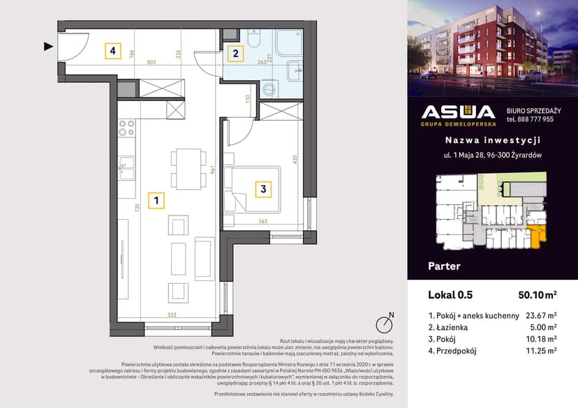 Apartment projection