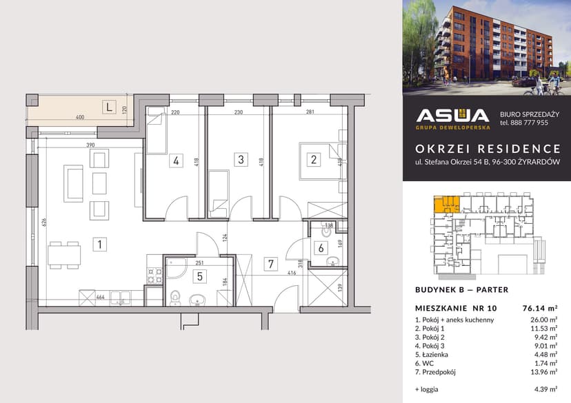 Apartment projection