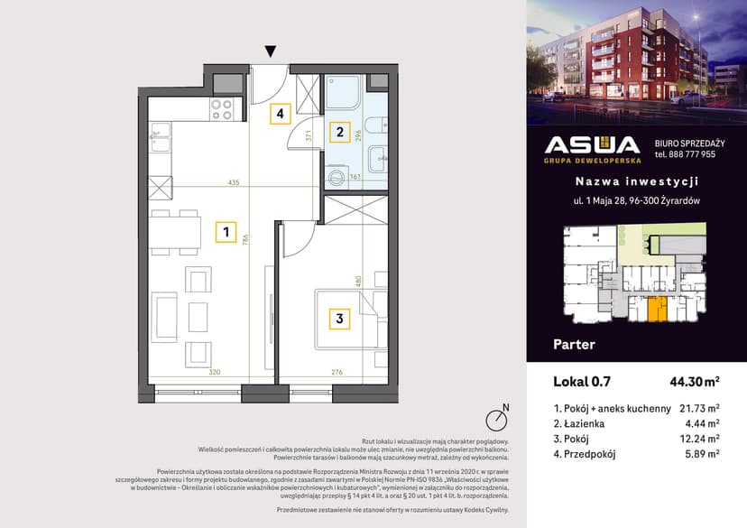 Apartment projection