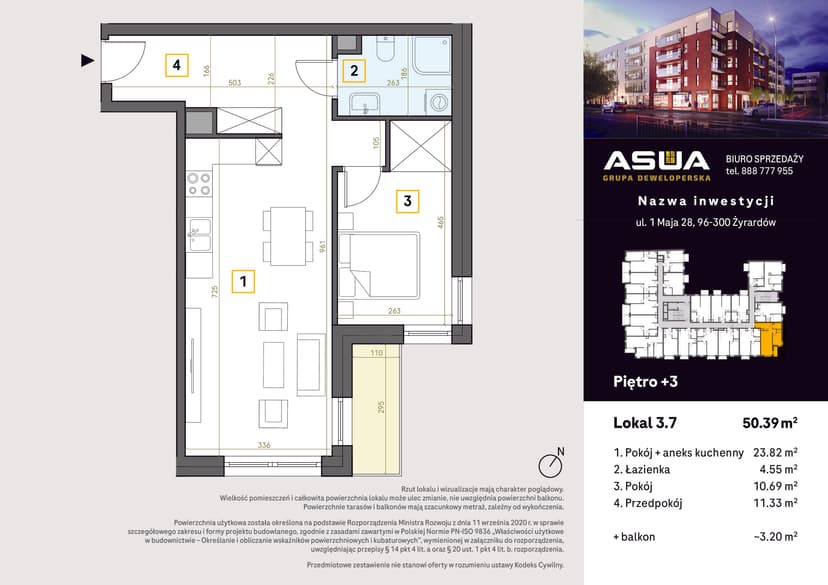 Apartment projection