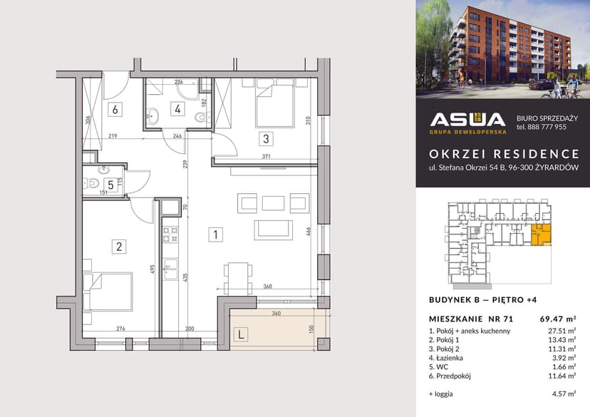 Apartment projection