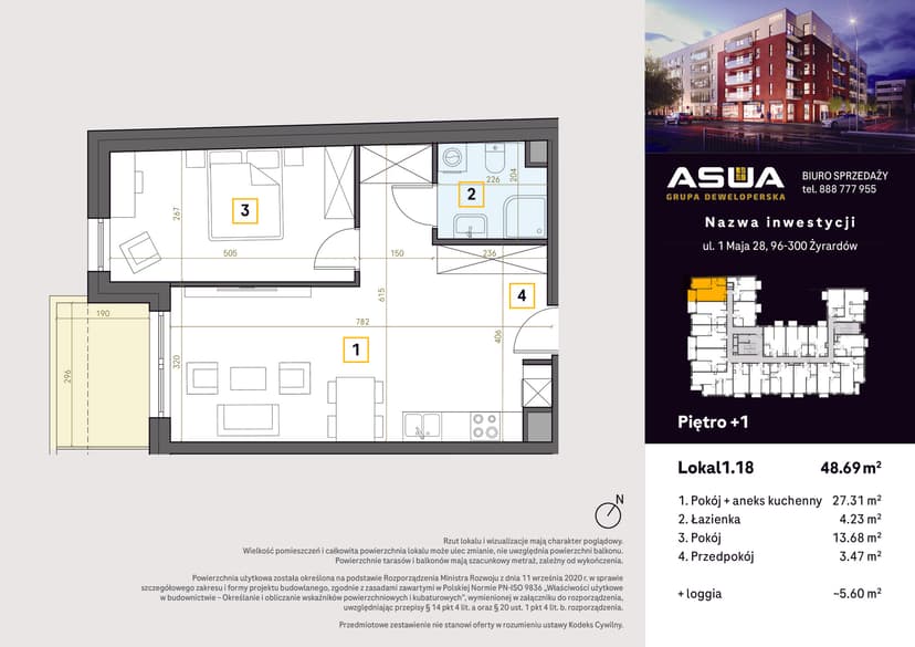 Apartment projection