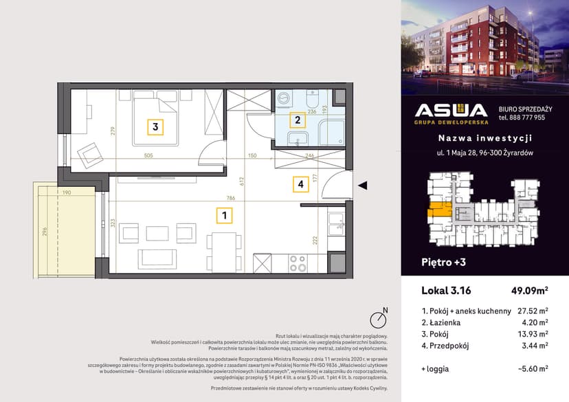 Apartment projection