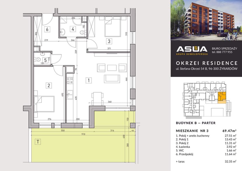 Apartment projection