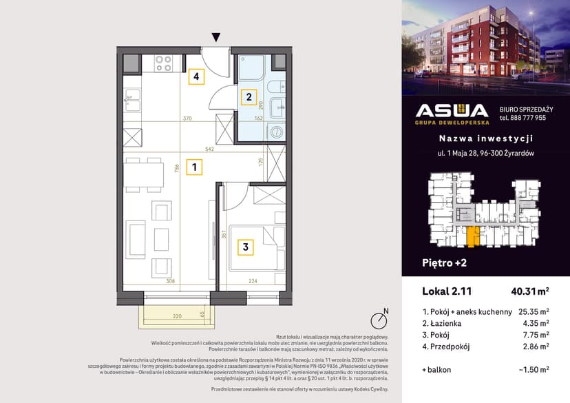 Apartment projection