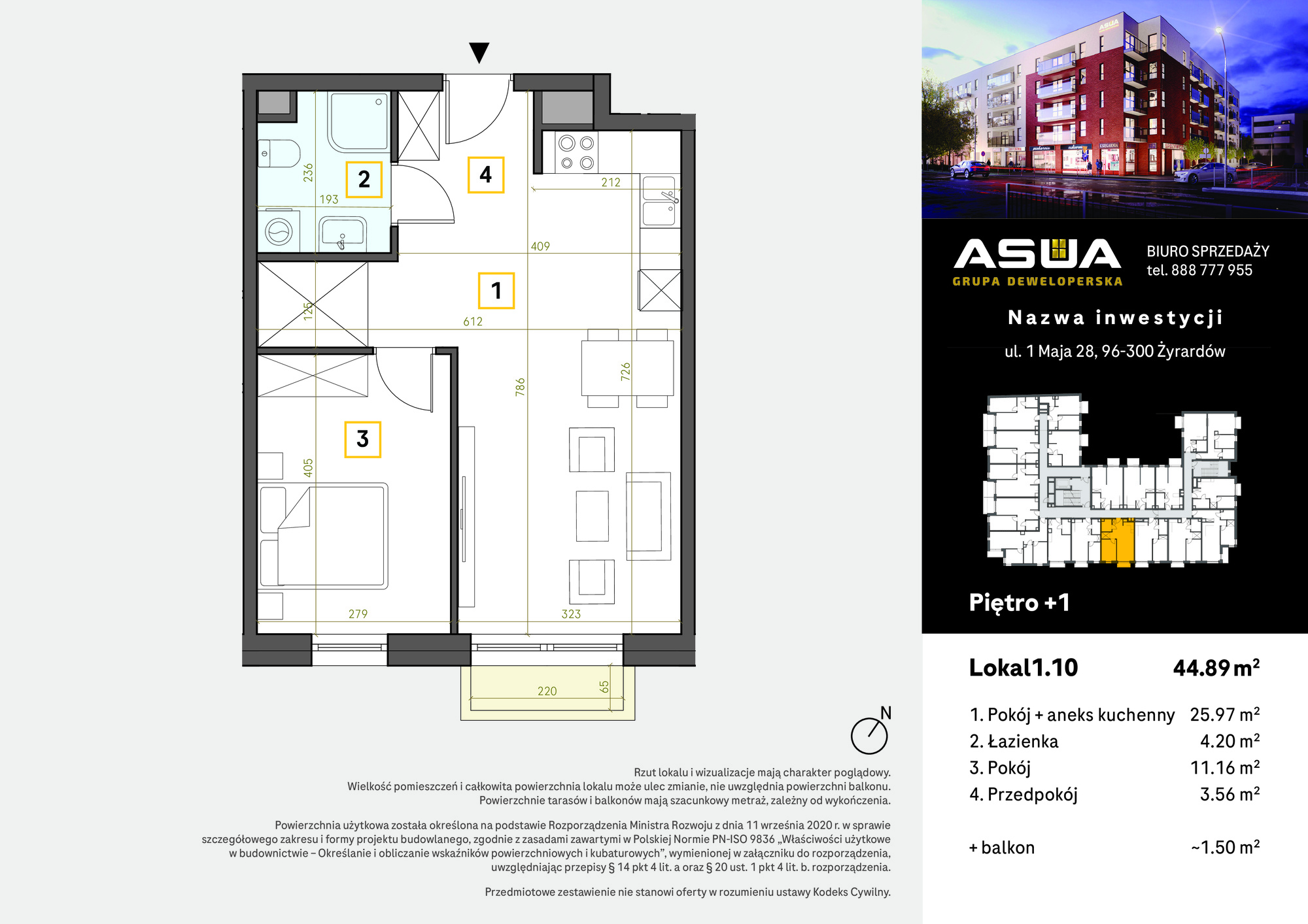  MIESZKANIE: 1.10 Apartamenty 1 Maja 28 